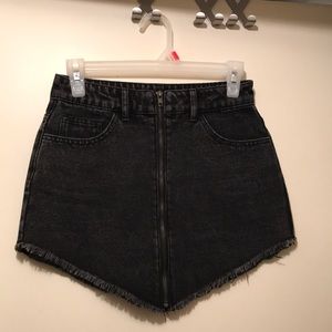 Forever 21 black denim skirt